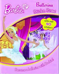 I can be Barbie ballerina sticker scene